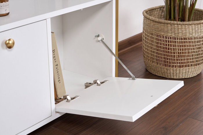 Nordure Solace Consola Blanca y Dorada